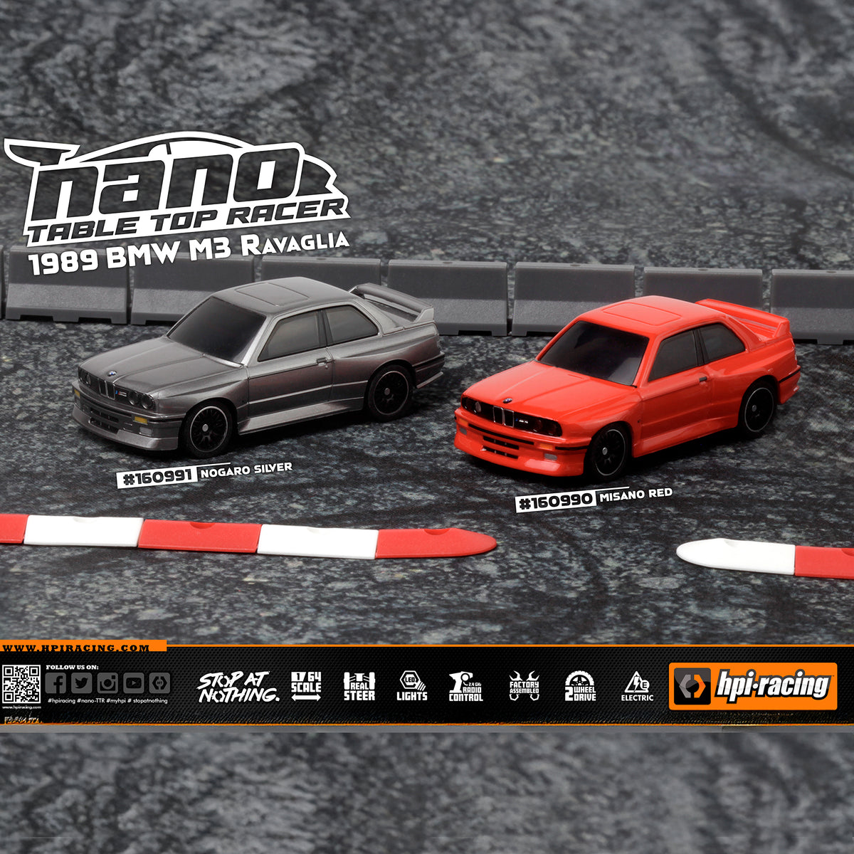 HPI nano-TTR 1989 BMW M3 E30 Ravaglia - Red