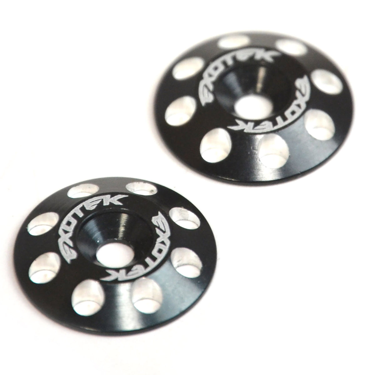 Exotek Flite Wing Buttons V2, 6061 Aluminum, Black Anodized