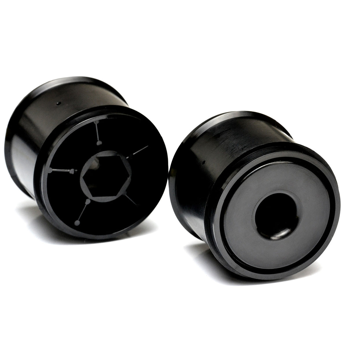 Exotek F1 1/10 Disk Wheels (Black) Rear (2) for use with Exotek F1 Tires Only
