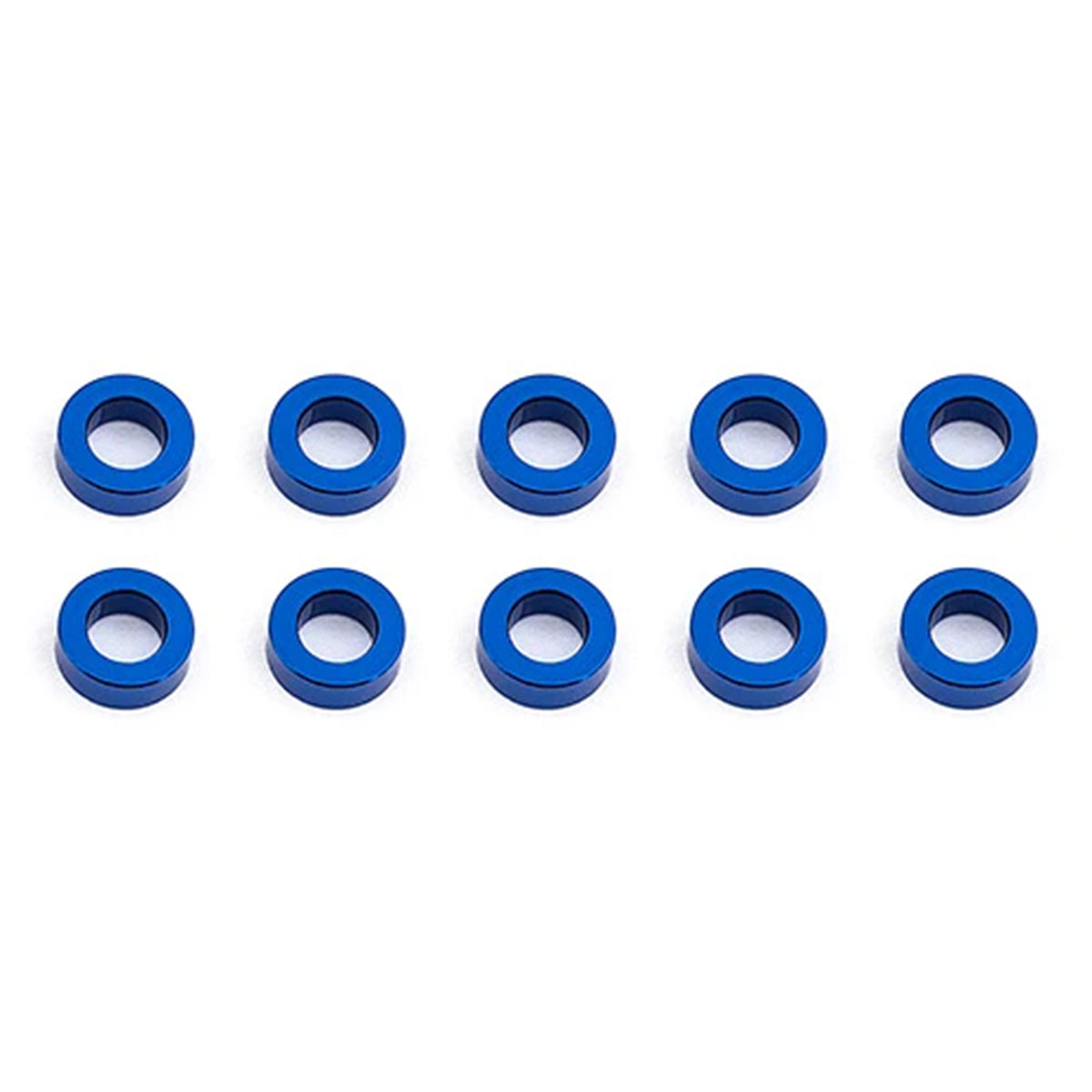 Team Associated Ballstud Washers 5.5x3.0x2.0mm, Blue Aluminum