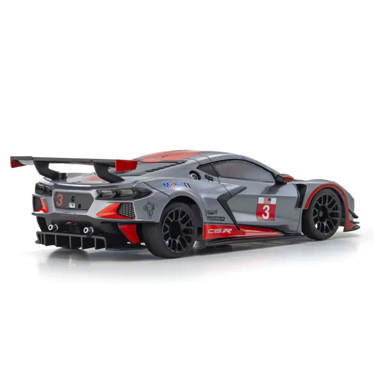 Kyosho MR-04 Mini-Z RWD ReadySet w/Chevrolet Corvette C8.R Body (Gunmetal/Red) w/KT-531P 2.4GHz Radio