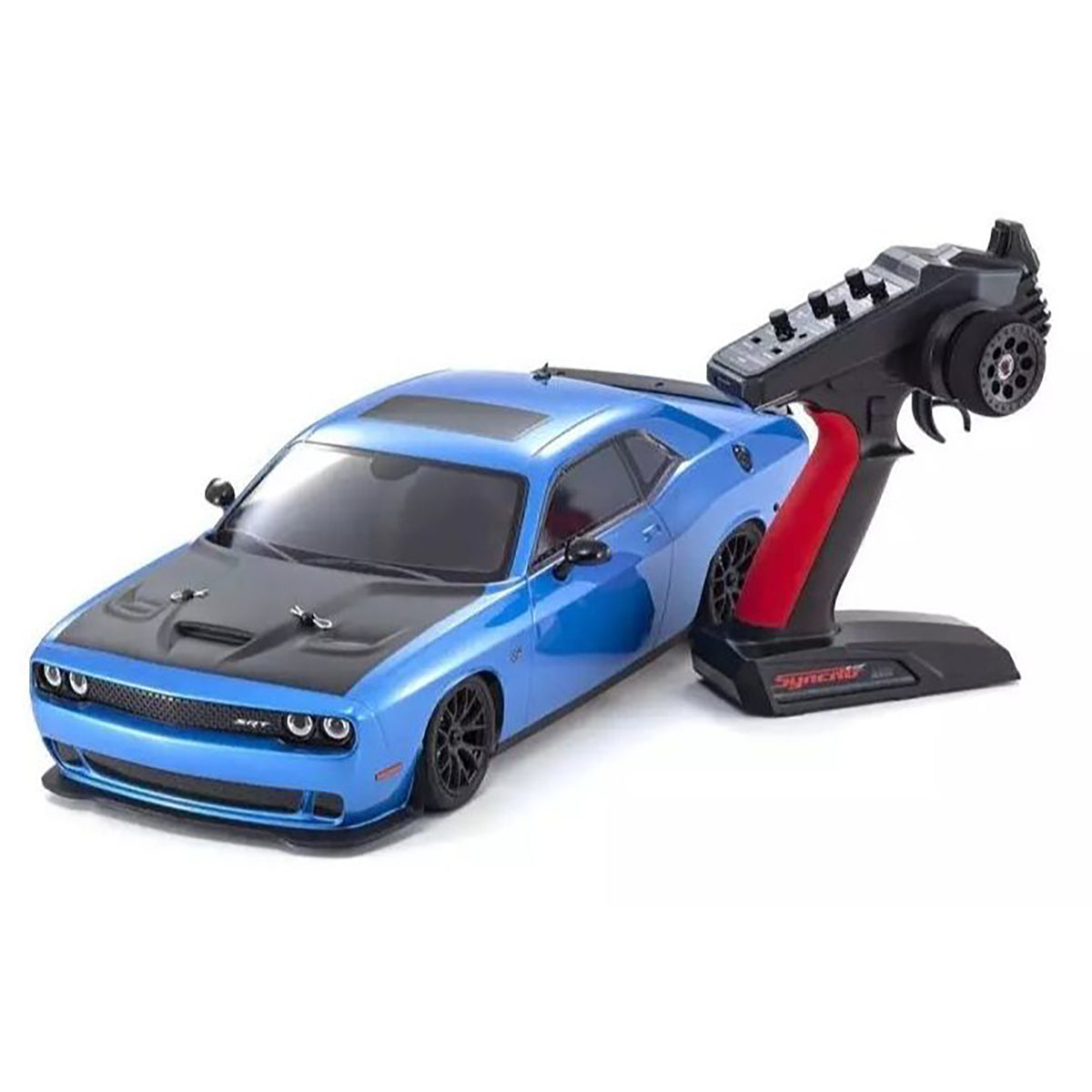 Kyosho 1:10 Scale RC EP 4WD Fazer Mk2 FZ02L 2015 Dodge Challenger SRT Hellcat B5 Blue
