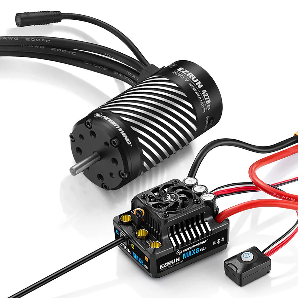 Hobbywing EzRun MAX8 GS2 ESC + 4278SD 2250KV G2R Motor (3-8S) Combo