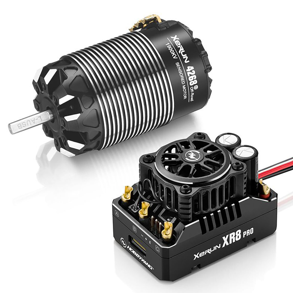 Hobbywing Xerun XR8 Pro G3 ESC + 4268SD G3 Motor 1900kv Combo, 4S