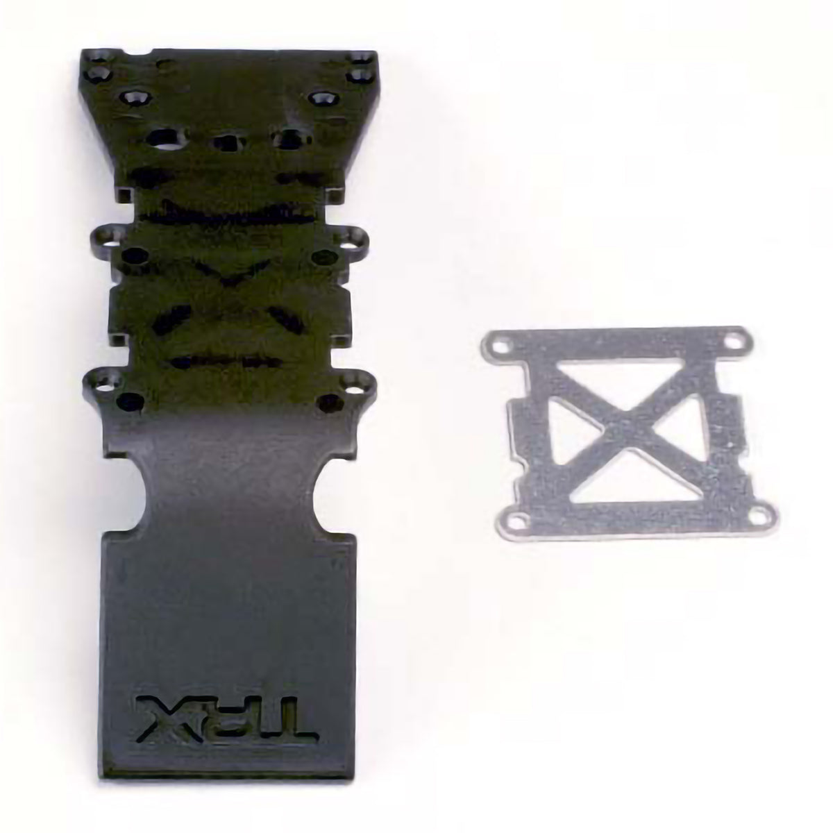 Traxxas Skidplate, Front Plastic (black)/Stainless Steel Plate for T-Maxx