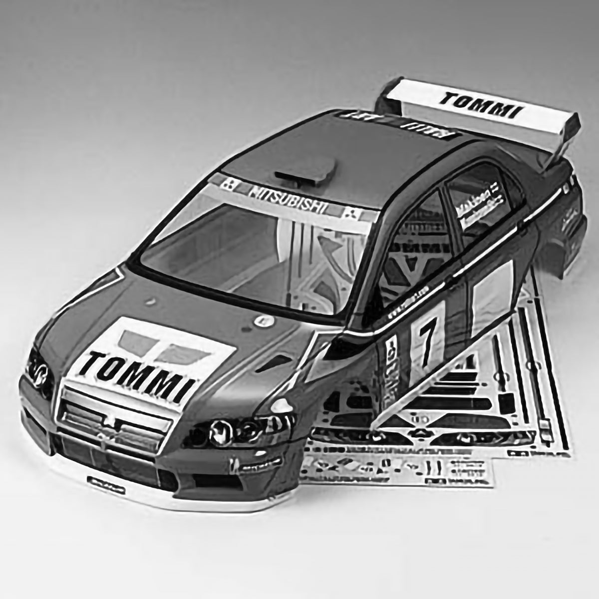 Tamiya RC Body Set 1/10 Lancer Evolution II WRC