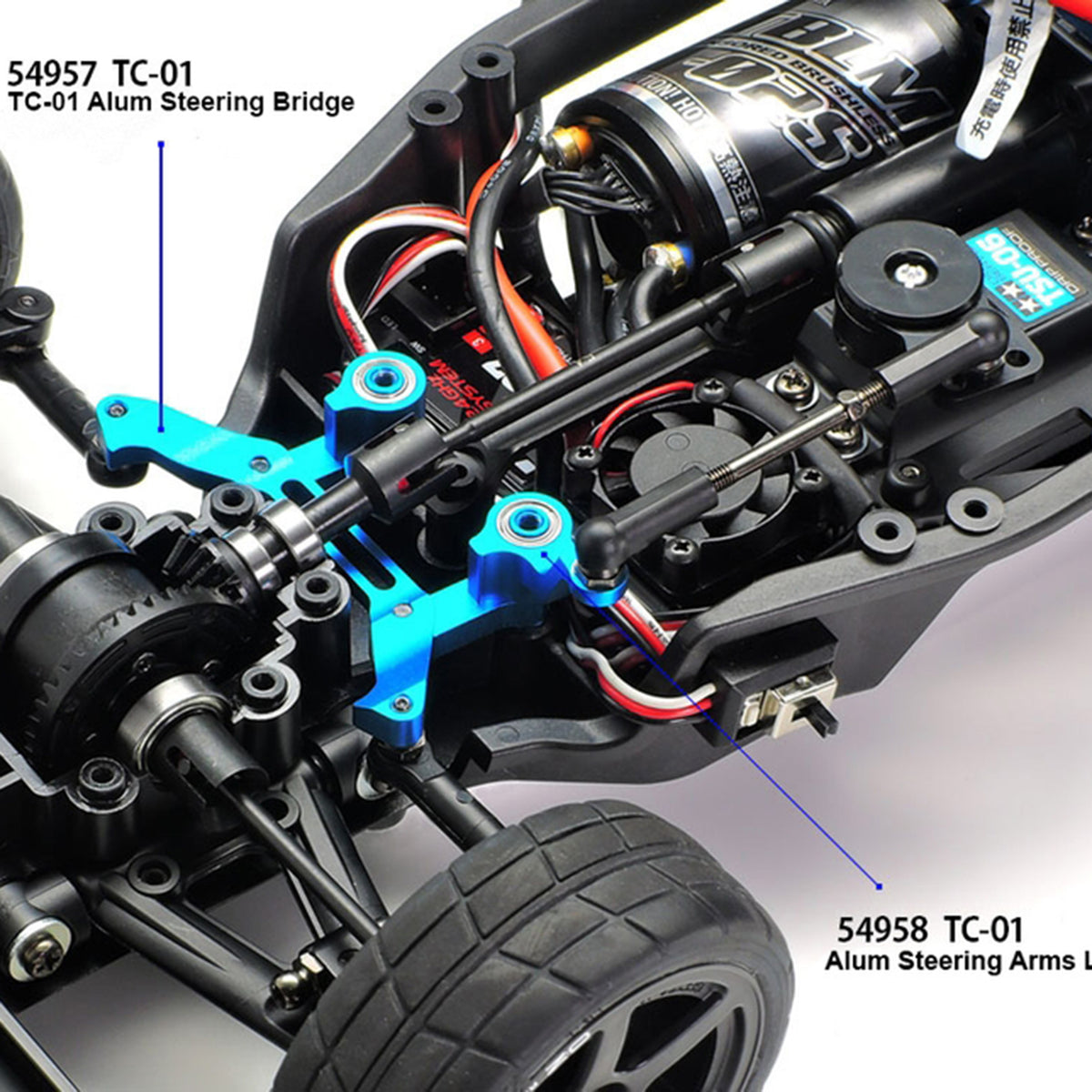 Tamiya RC TC-01 Aluminum Steering Arms (L&R)
