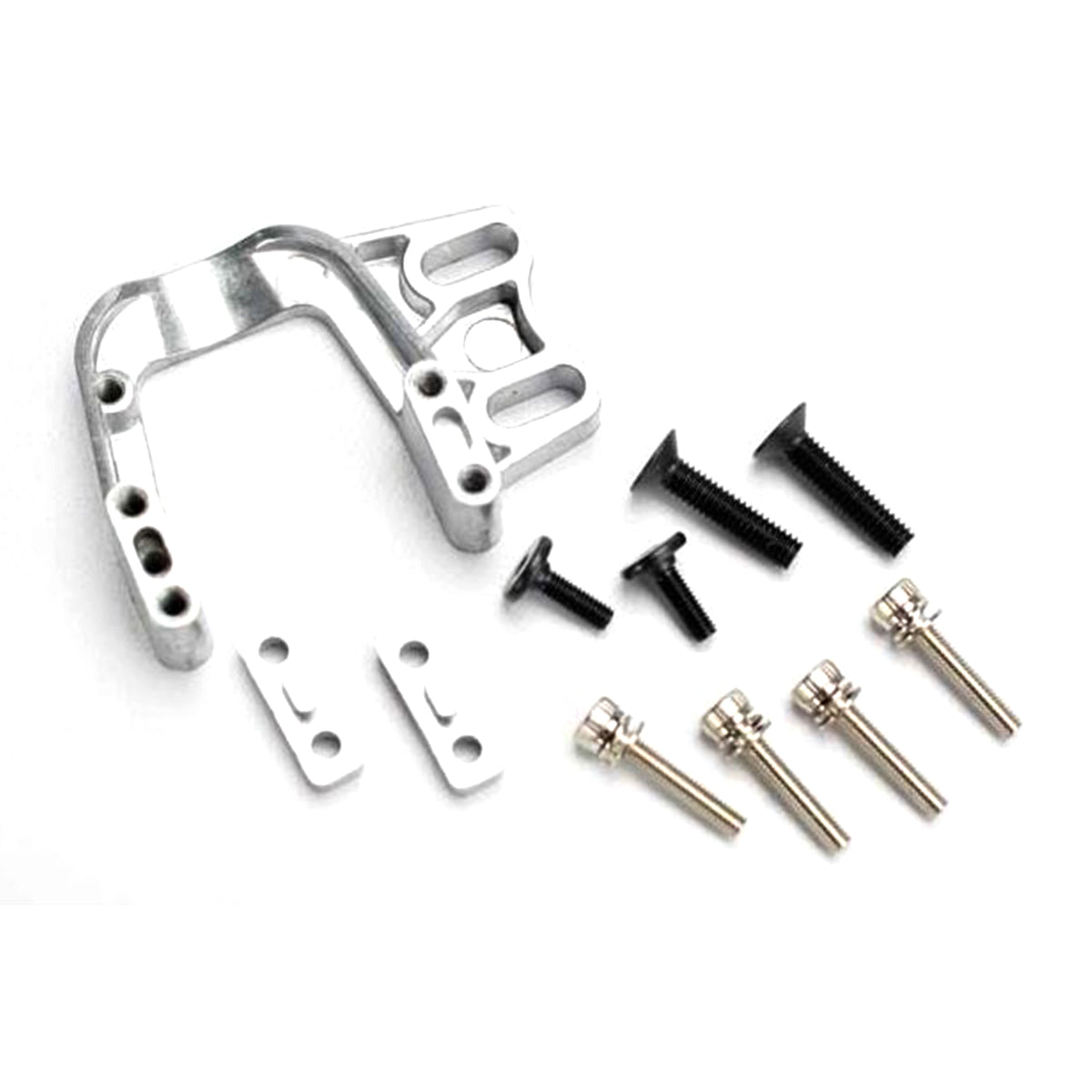 Traxxas Engine Mount/Engine Mount Spacers (2)/ 3x15 CS with washers (4)/ 4x18 BCS (2)/ flat-head engine mount screws 3x10 (2)