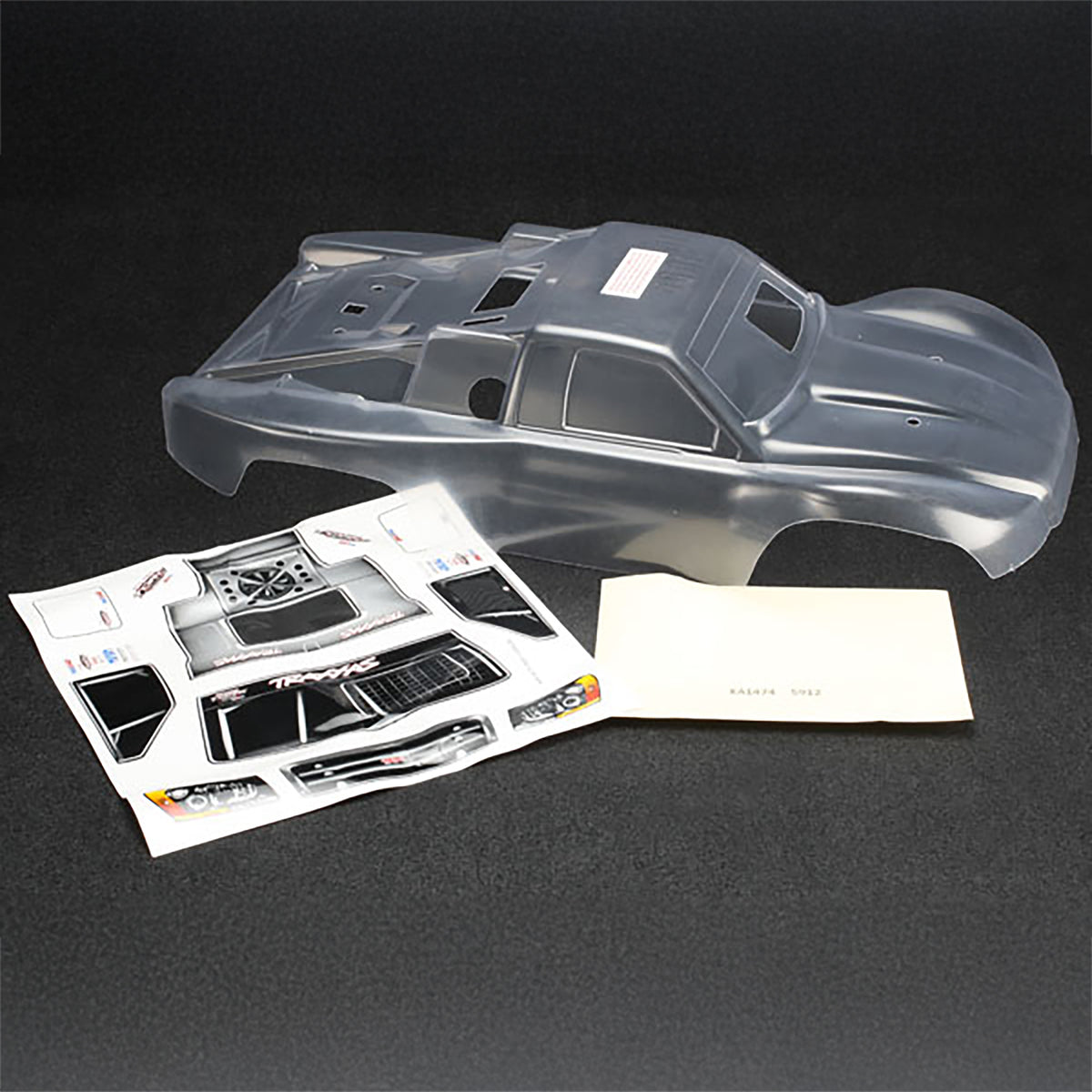 Traxxas Body, Slayer Pro 4X4 (clear, requires painting)/Window Masks/Decal Sheets