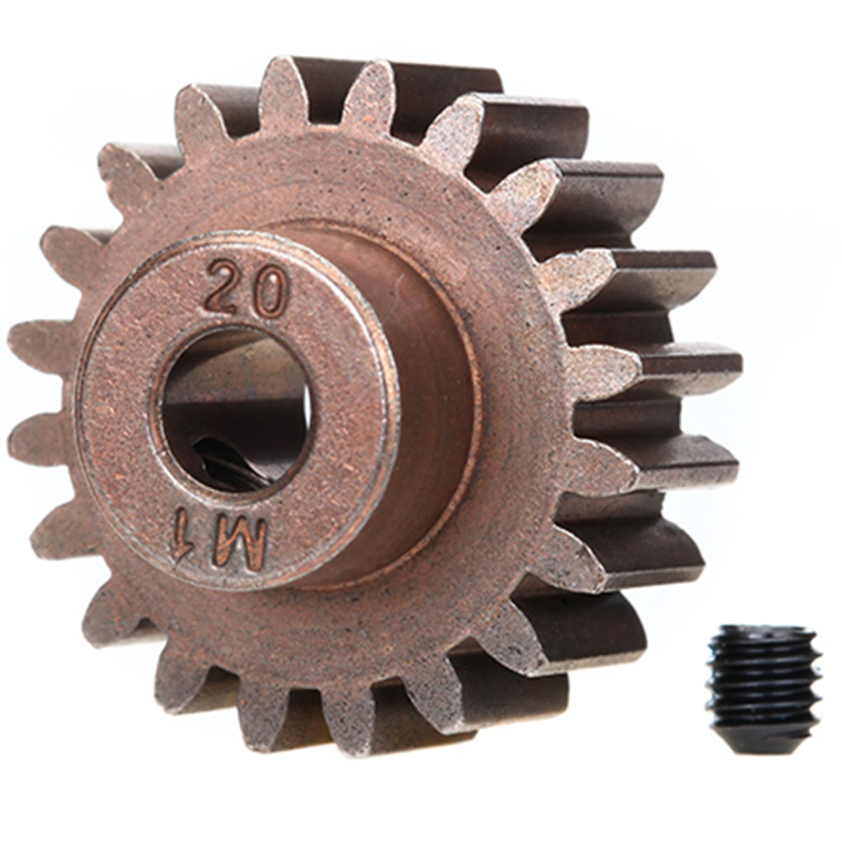 Traxxas Gear, 20-T Pinion (1.0 Metric Pitch) (Fits 5mm Shaft)/ Set Screw (For Use Only w/Steel Spur Gears)