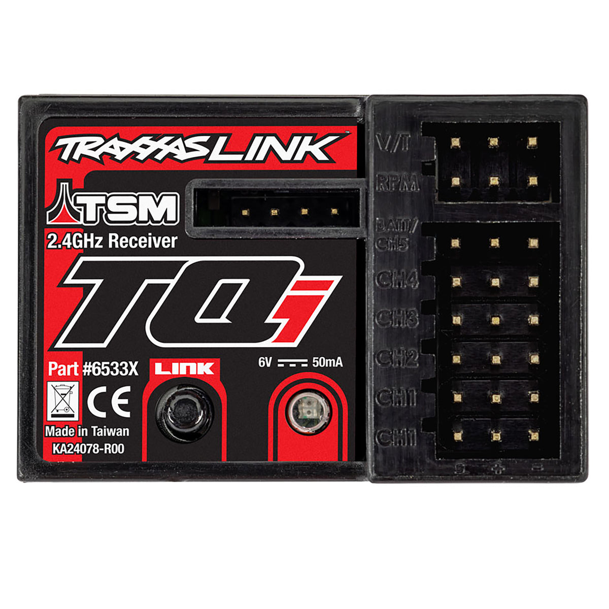 Traxxas TQi Receiver 5ch Telemetry 2.4Ghz w/TSM