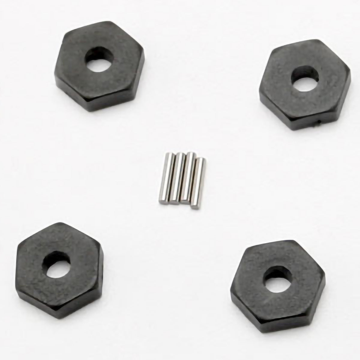 Traxxas Wheel Hubs, Hex (4)/Axle Pins (1.5x8mm) (4)
