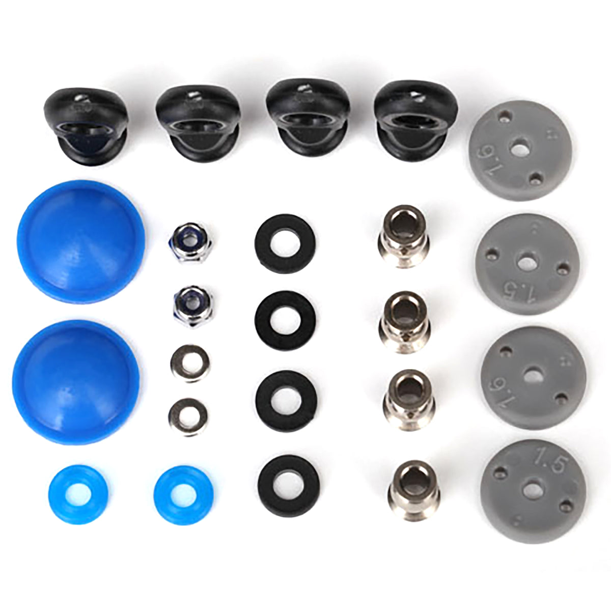 Traxxas Rebuild Kit, GTR Long/XX-Long Shocks (x-rings, bladders, pistons, piston nuts, shock rod ends, hollow balls) (renews 2 shocks)