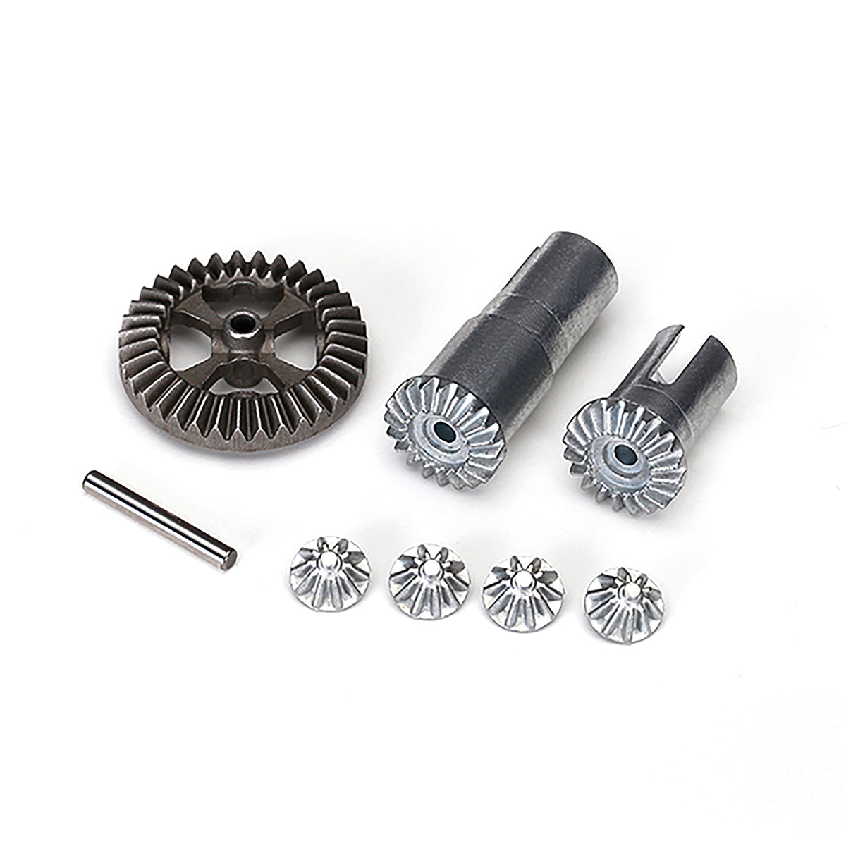 Traxxas LaTrax Gear Set, Differential, Metal (output gears (2)/ spider gears (4)/ ring gear, 35T (1)/ 2x14.8mm pin (1))