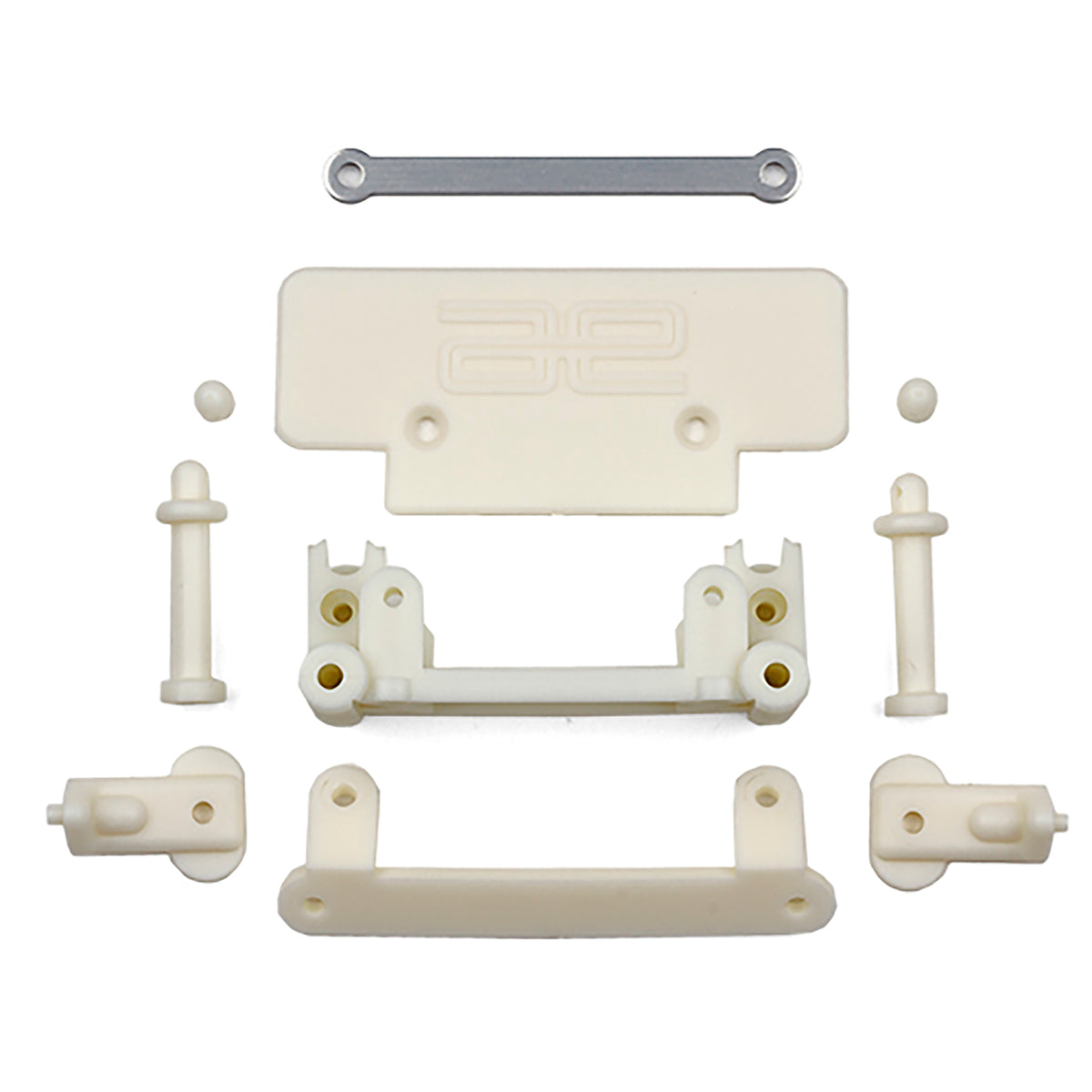Team Associated RC10T/GT/GB Front Bulkhead, Bumper & Body Mounts
