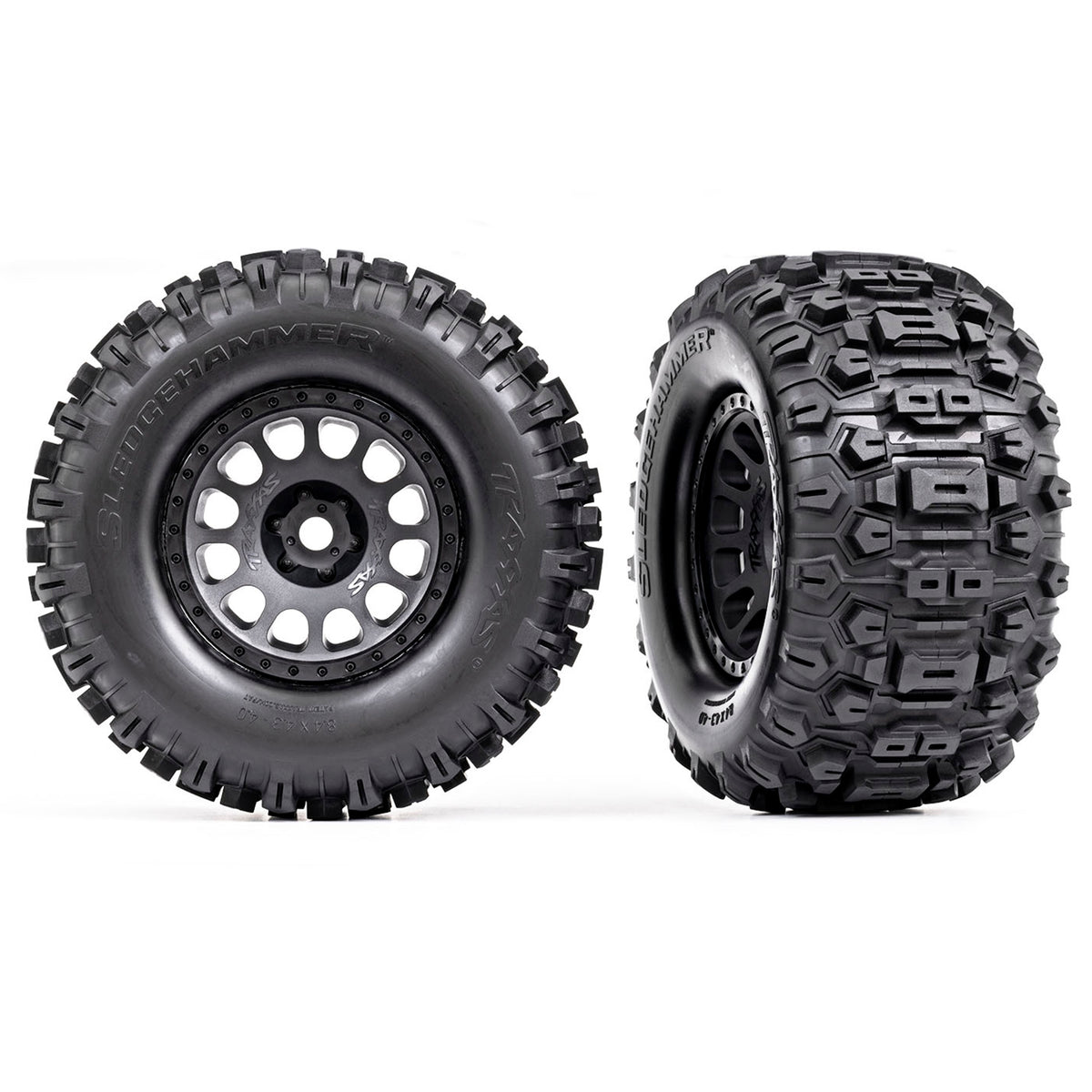 Traxxas Pre-Mounted XRT Sledgehammer Tires (Black) (2)
