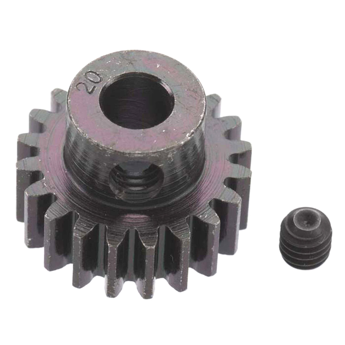 Robinson Racing Extra Hard 20T Blackened Steel 32P Pinion Gear for 5mm Shaft
