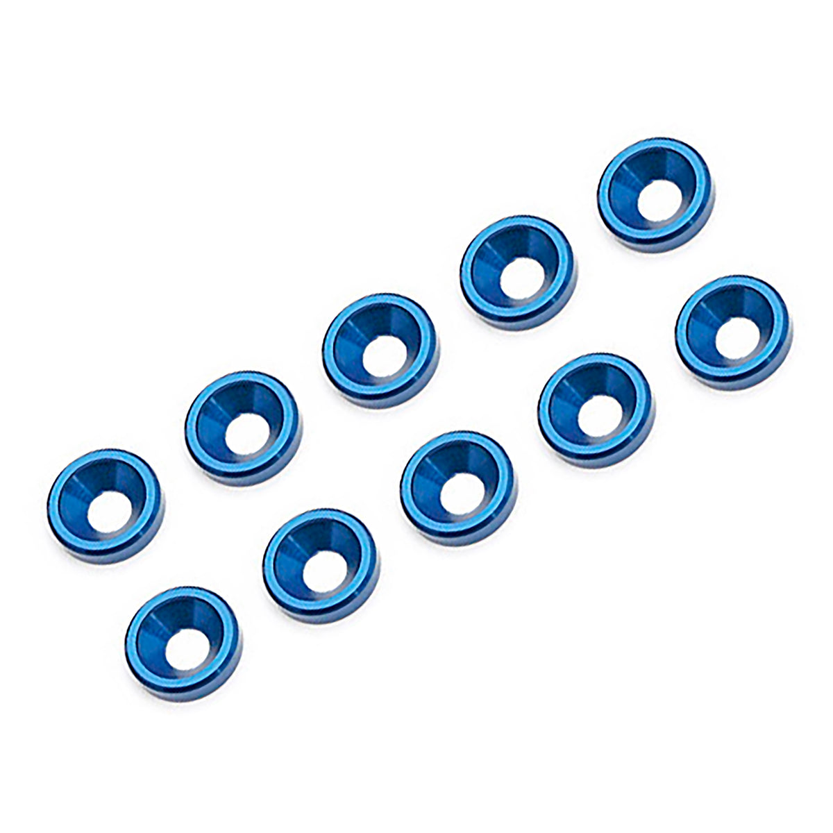 Team Associated Blue Countersunk Washers