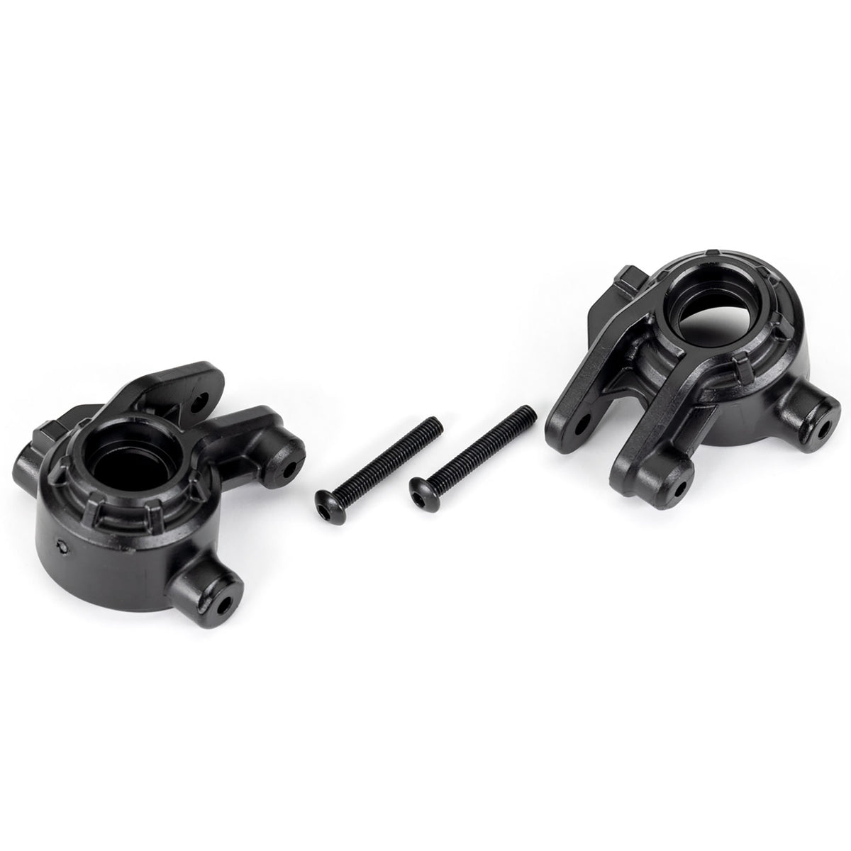 Traxxas Hoss/Rustler/Slash 4x4 Extreme Heavy Duty Steering Blocks (Black) (2)