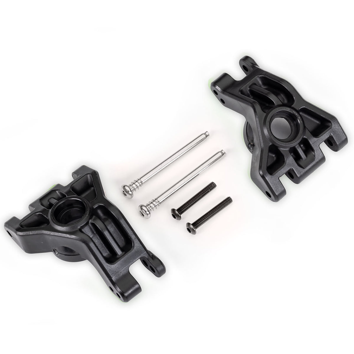 Traxxas Black Extreme HD Stub Axle Carriers & Hardware (L&R)