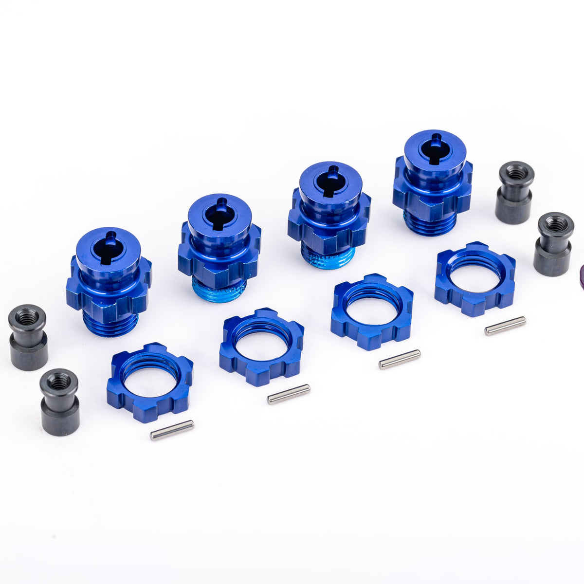 Traxxas 17mm Wheel Hubs/Nuts Heavy Duty Blue