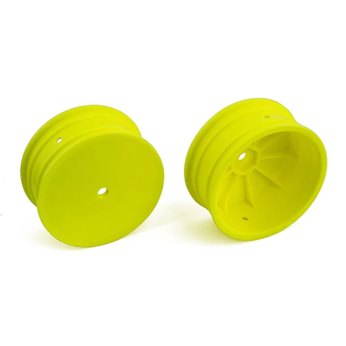 Team Associated 4WD Front Wheels, 2.2", 12mm Hex, Yellow