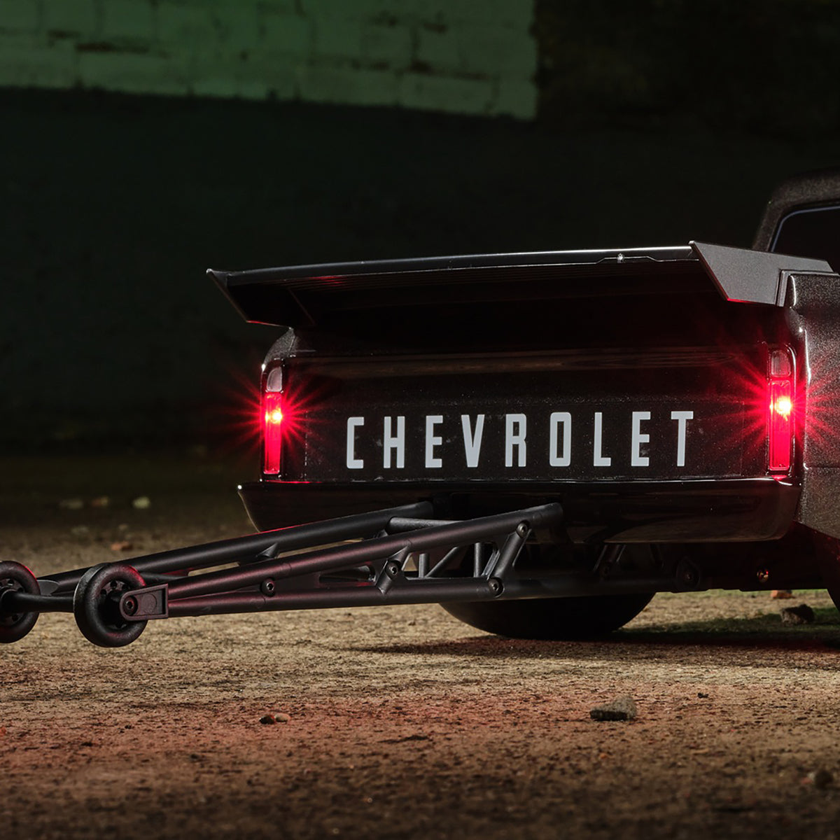 Traxxas Drag Slash Red LED Tail Lights with Black Trim