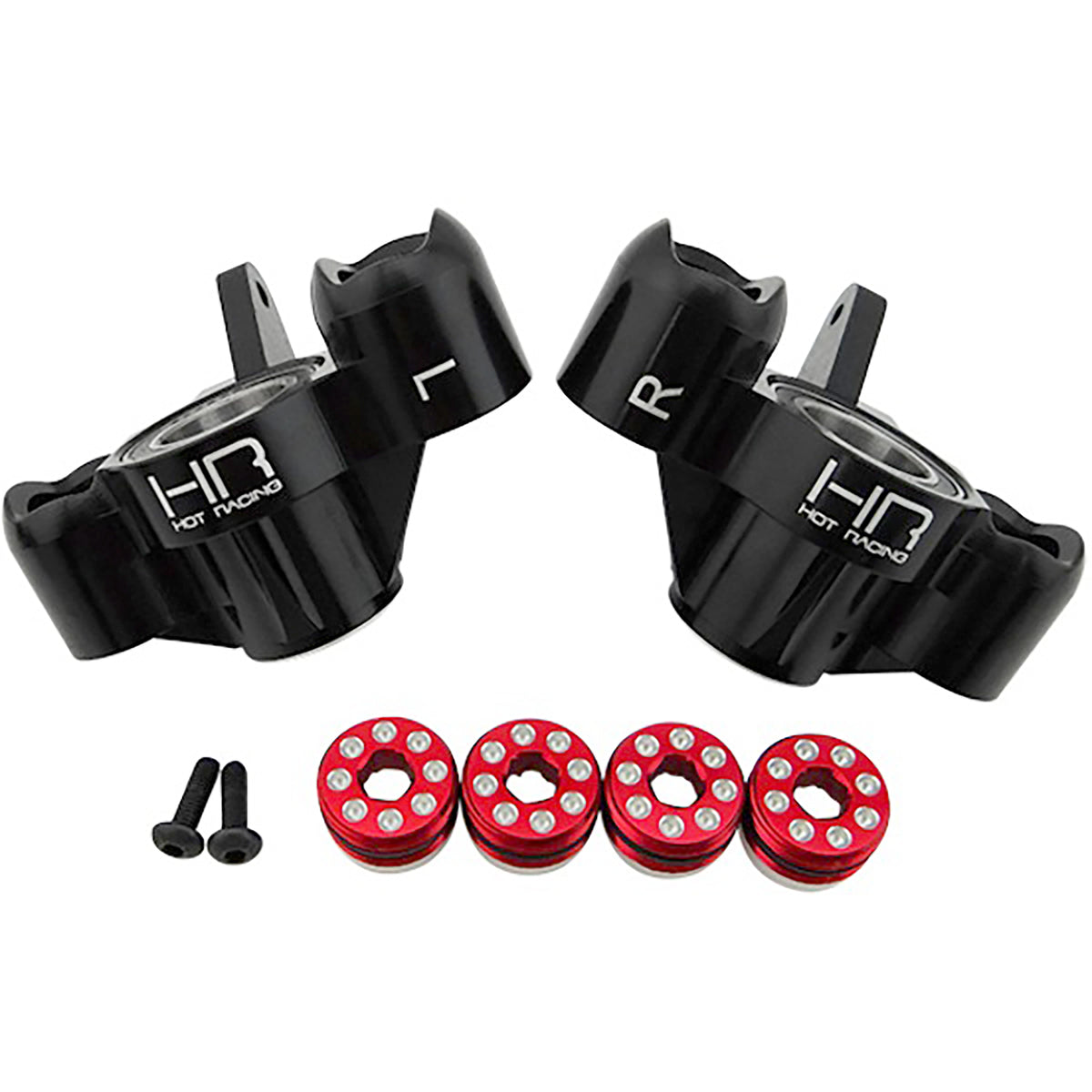 Hot Racing Kraton/Outcast Aluminum "HD Bearings" Axle Carriers (Black)
