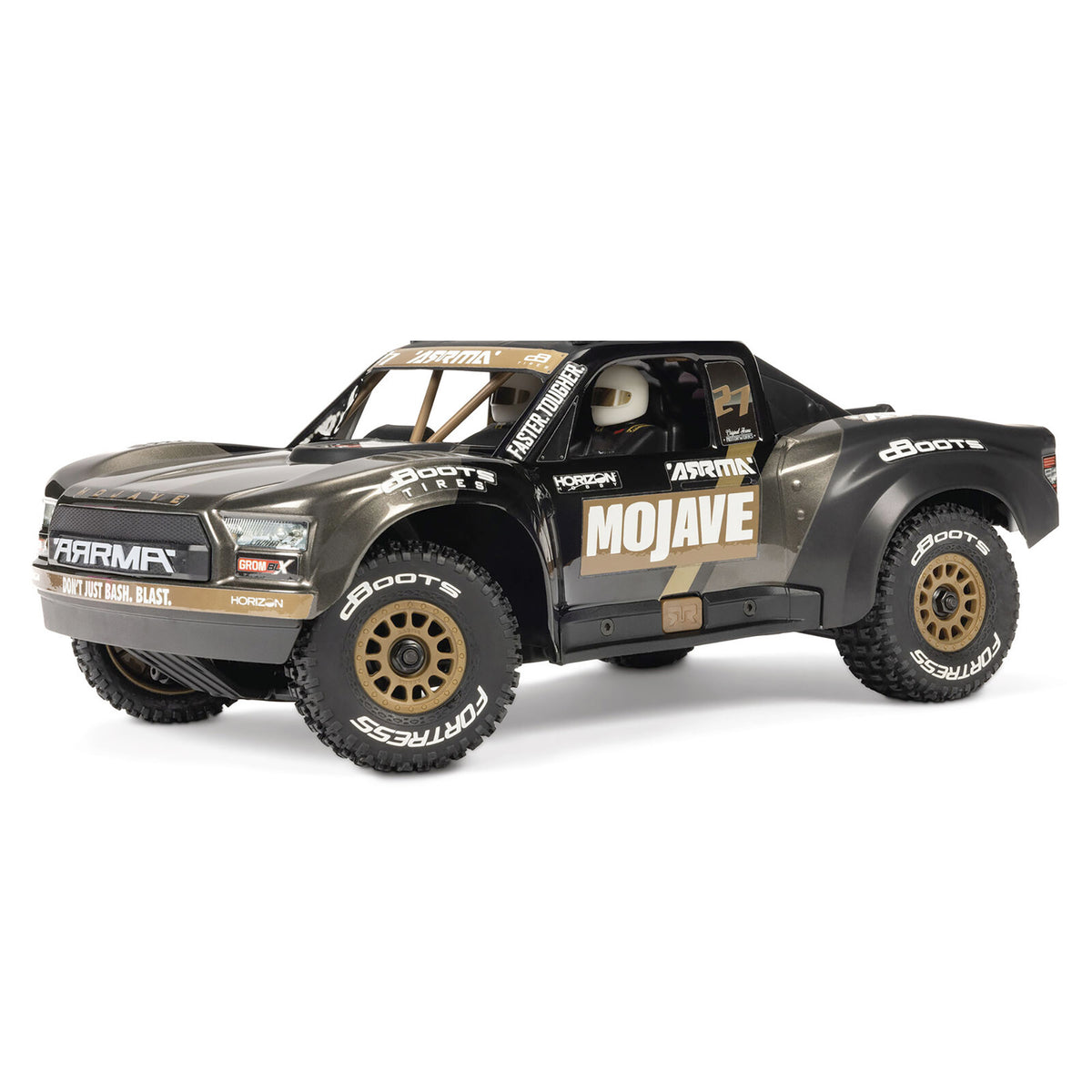Arrma 1/16 MOJAVE GROM 223S DSC 4X4 RTR Brushless Desert Truck, Black