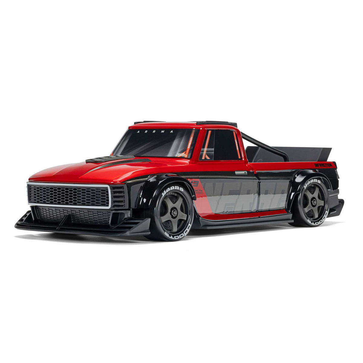 Arrma 1/12 Infraction Grom 3S 4X4 RTR Brushless All-Road Street Bash (Battery & Charger Included), Red/Black