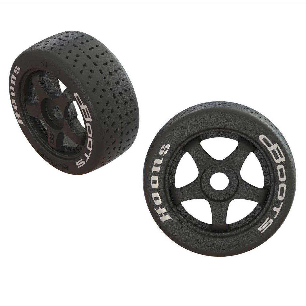 Arrma dBoots Hoons 42/100 2.9 Pre-Mounted Belted Tires, White, 17mm Hex, 5-Spoke (2)