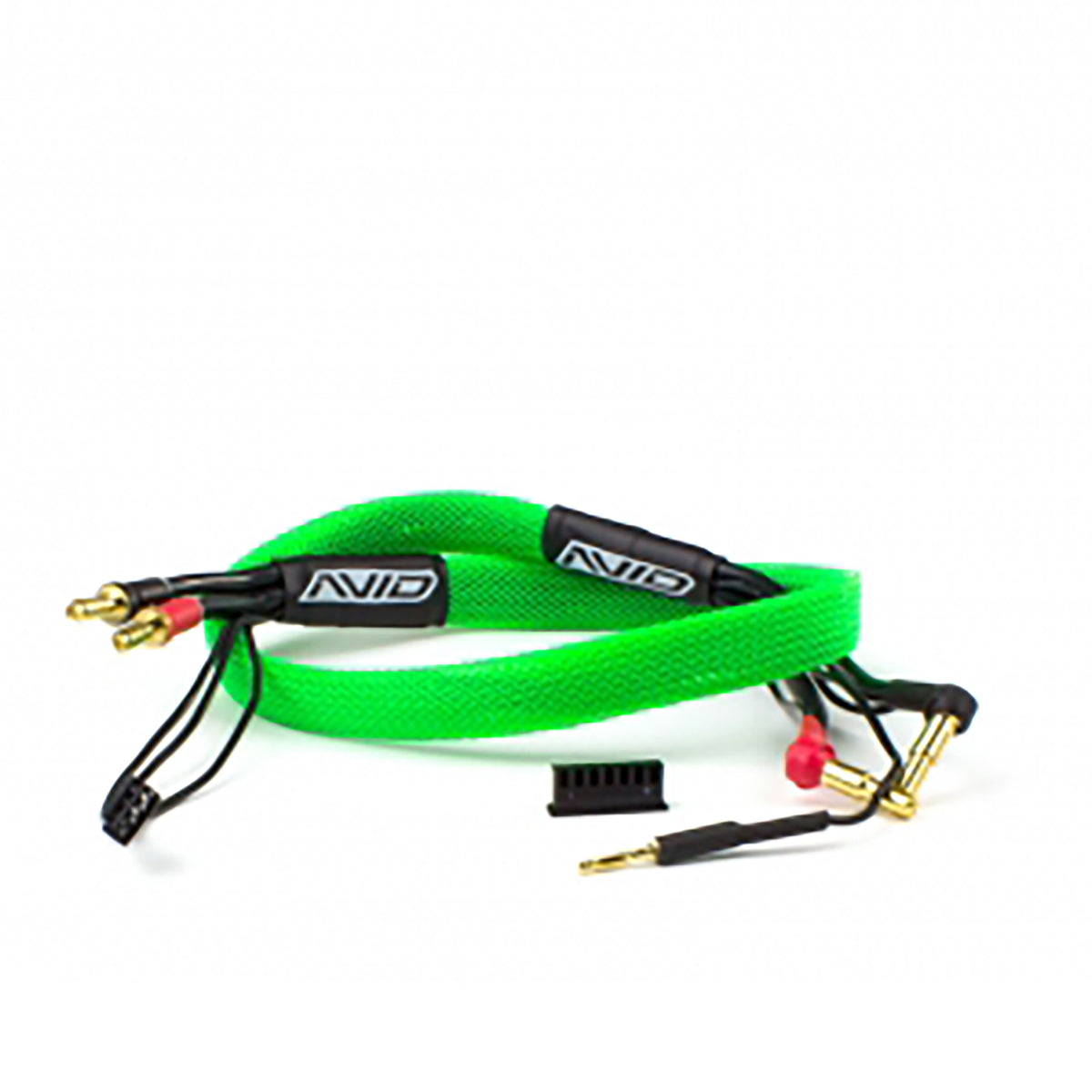 Avid RC 2S Charge Lead Cable w/4mm & 5mm Bullets, 2', Green