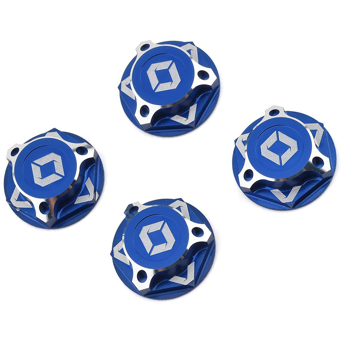 Avid RC Triad 17mm Capped Wheel Nuts, Blue, 4pcs