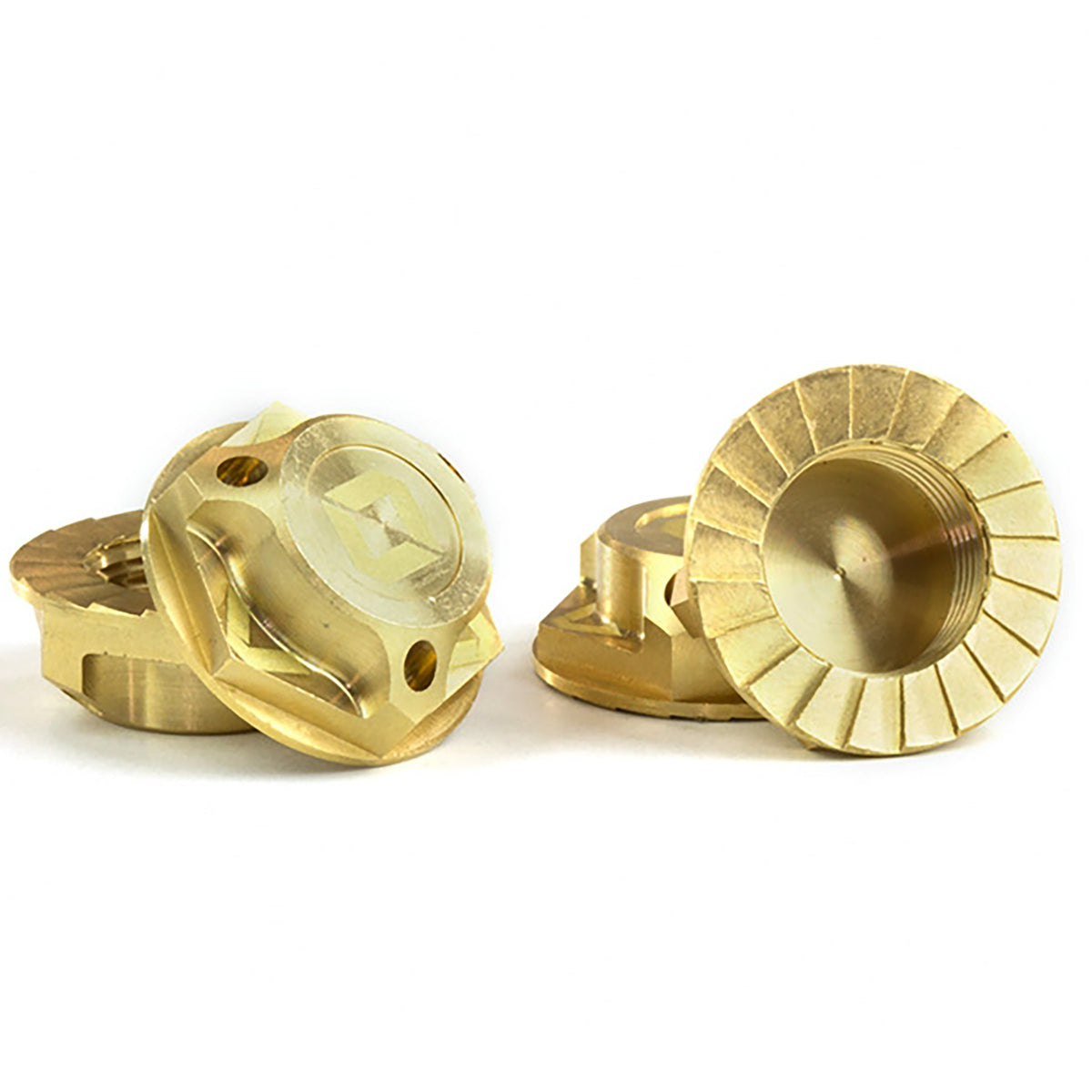 Avid RC Triad 17mm Capped Wheel Nuts, Brass, 4pcs