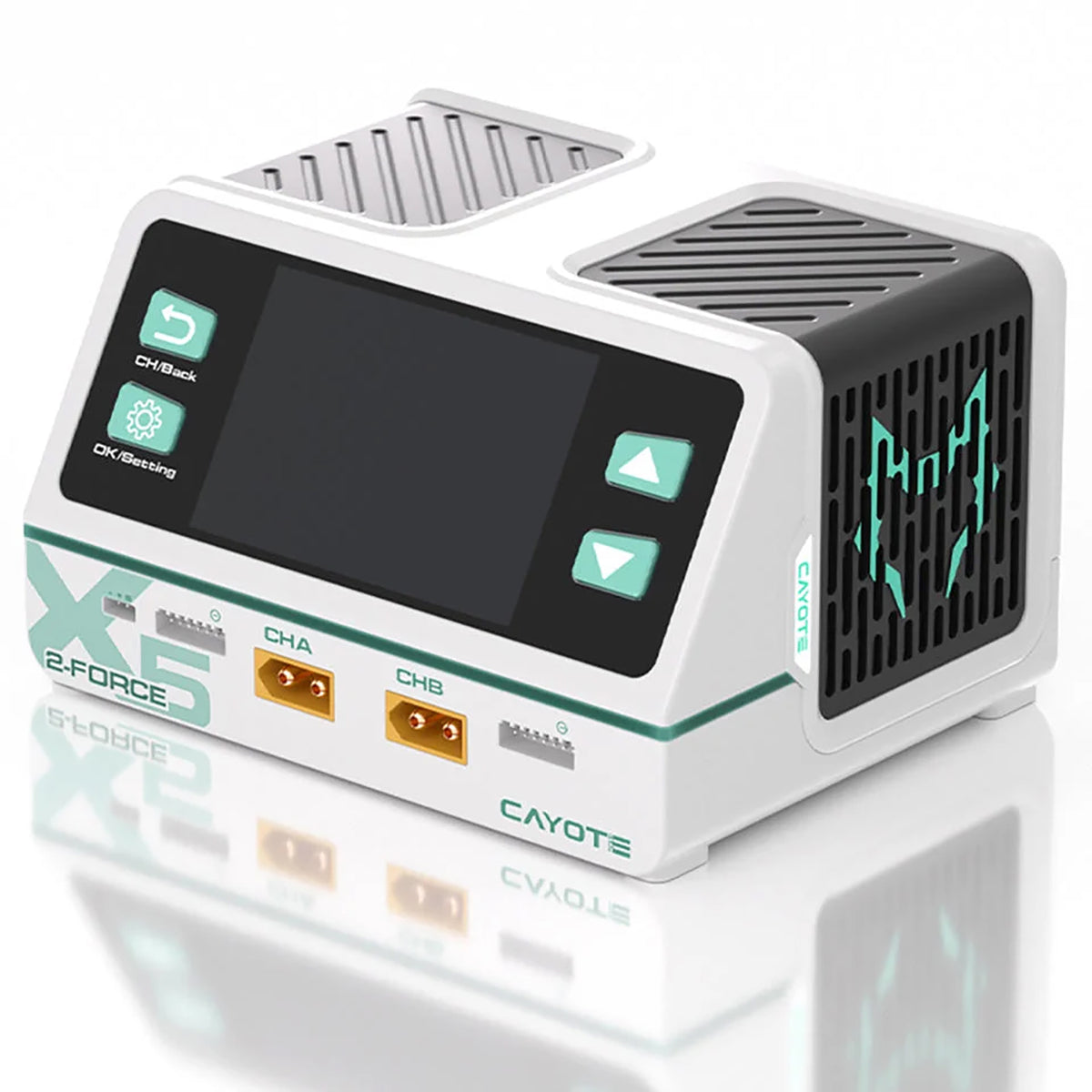 Cayote 2-Force X5 Racing Dual Battery Charger w/XT90 Charge Lead (6S/40A) (AC 500W/DC 1400W)