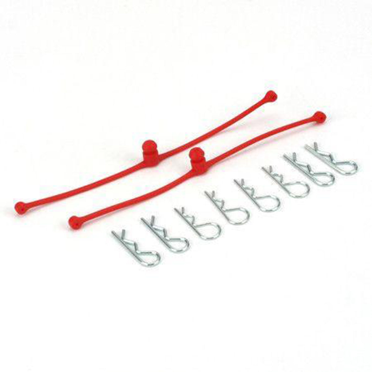 DuBro Body Klip Retainers (Red) (Klips Included)