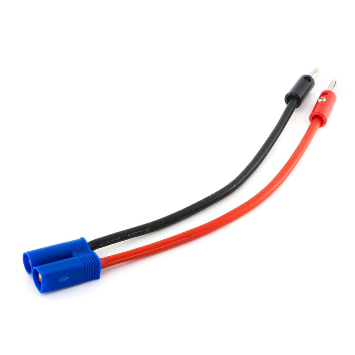 E-Flite EC5 Device Charge Lead with 6 Wire & Jacks, 12Awg