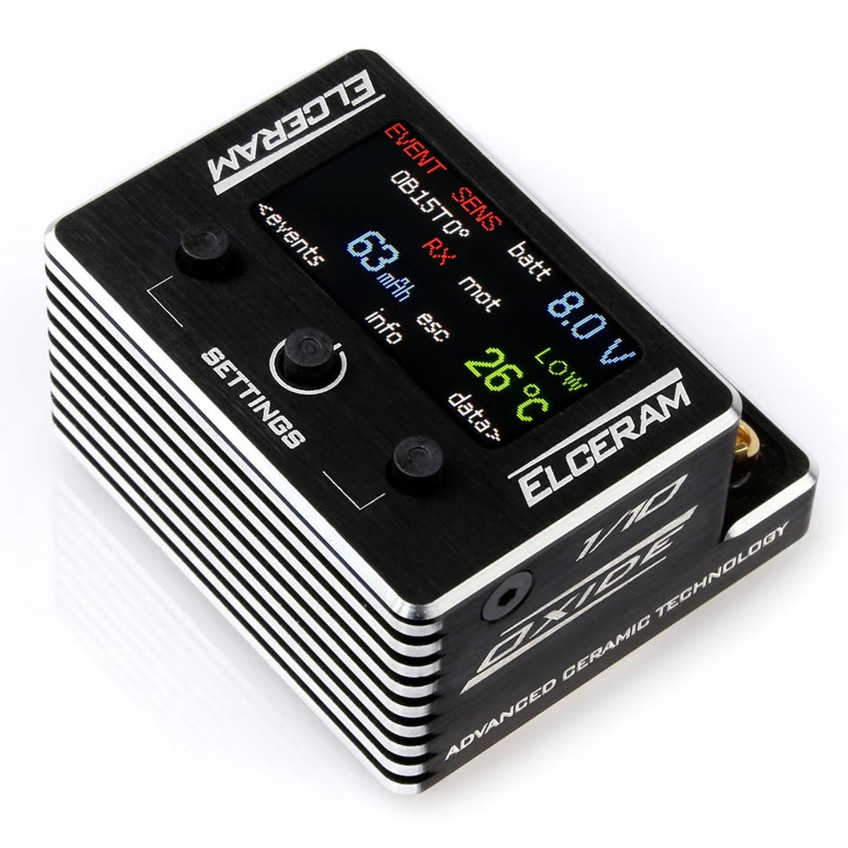 Elceram G2 Oxide 1/10 Brushless ESC w/Color LCD Display