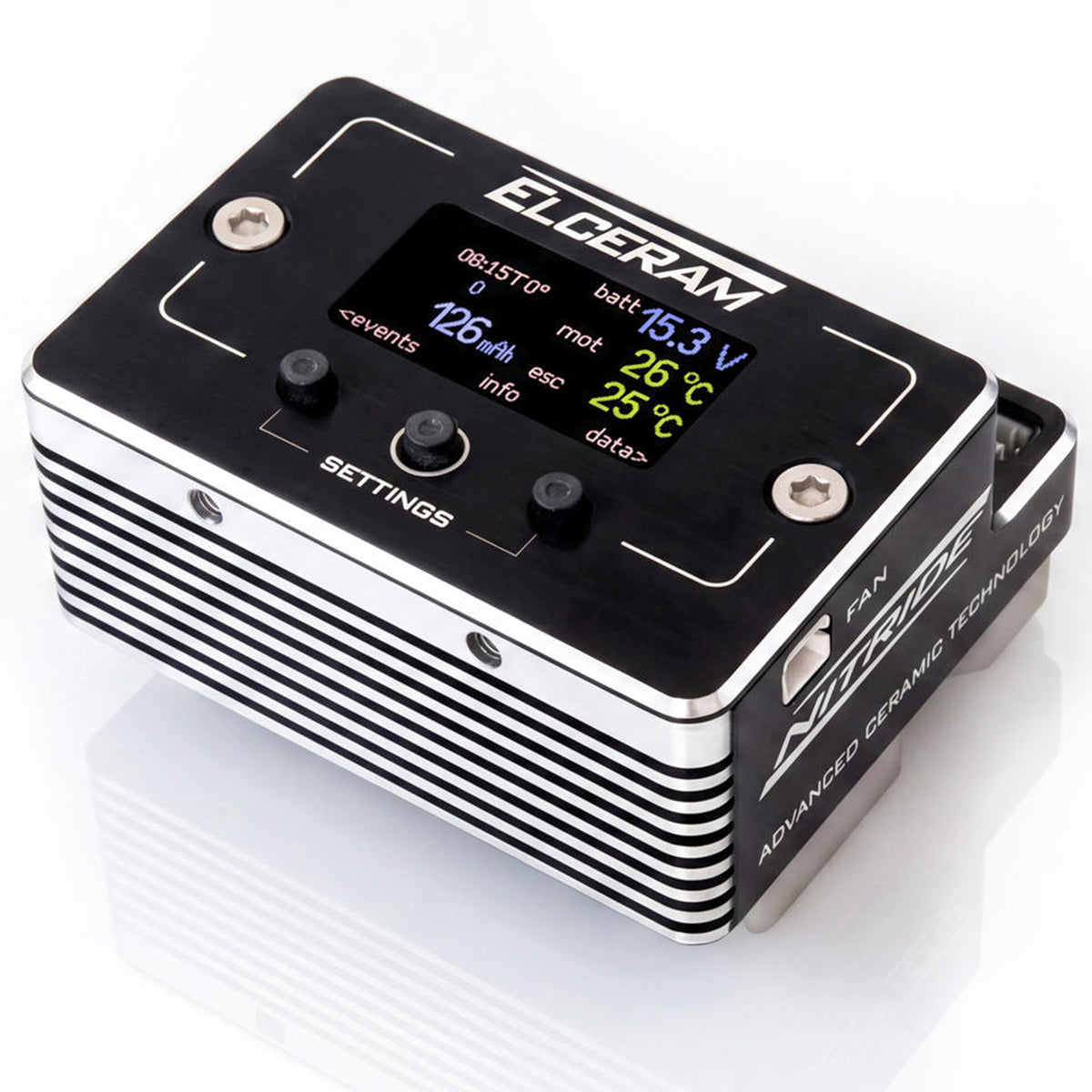 Elceram Nitride 1/8 Sensored Brushless ESC (2-4S) w/Color LCD Display