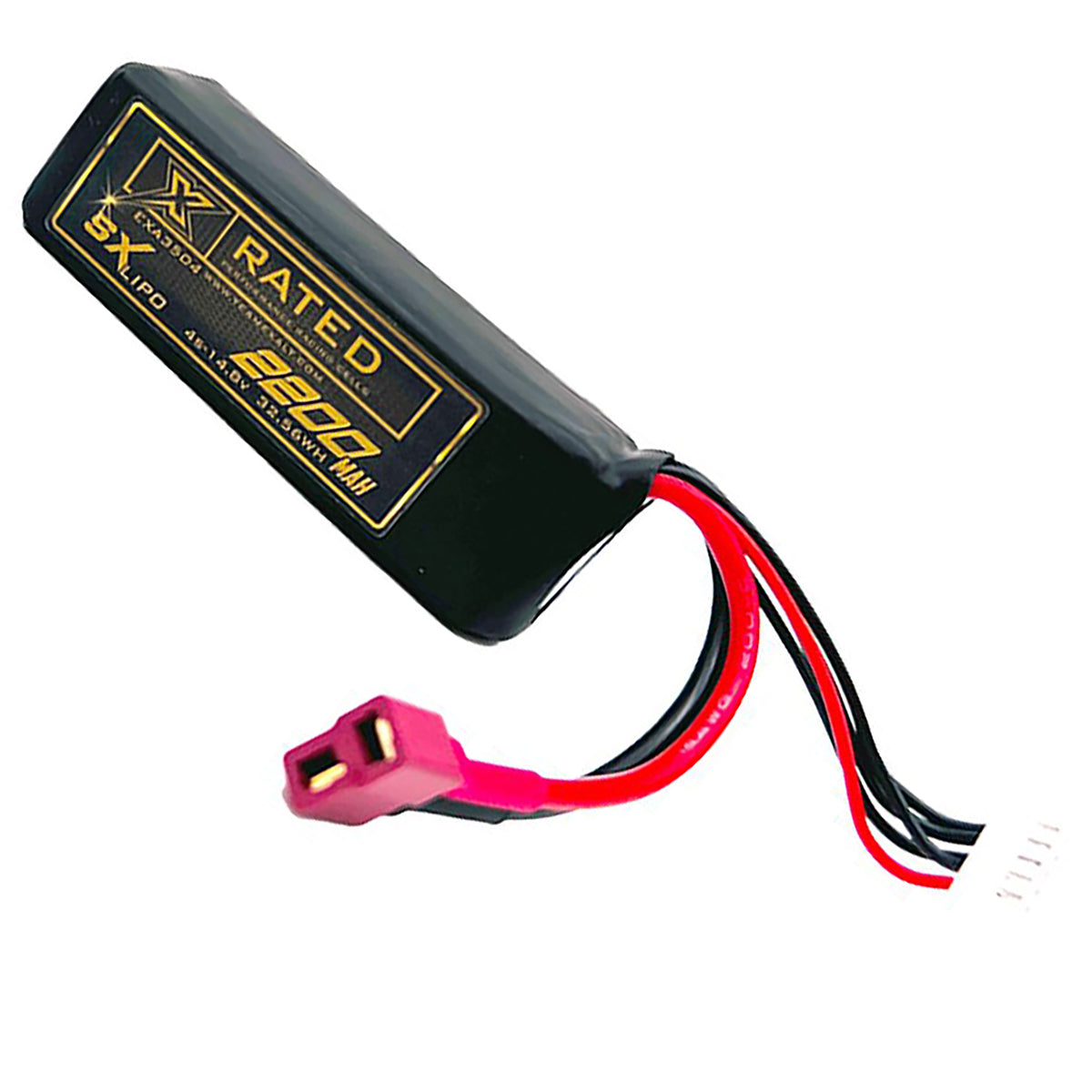 Exalt 4S 14.8V 2200MAH Starter Box w/Deans Connector, X-Rated LiPo Battery Series