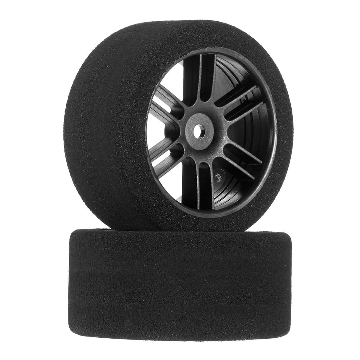 BSR Rear 30mm Nitro Touring Foam Tire, Blk Whl, 40 (2)