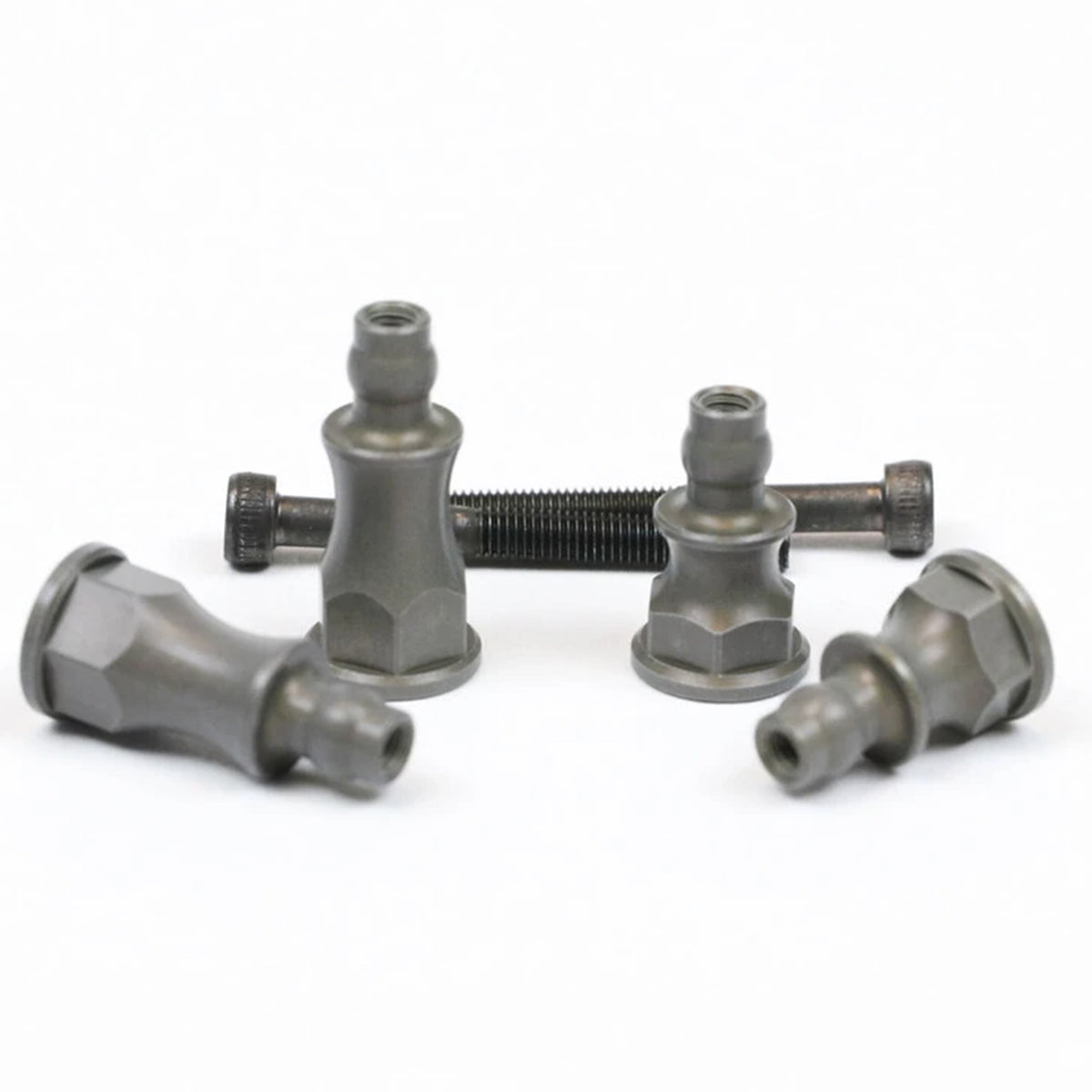 Flash Point FP Mugen Front/Rear Shock Stand-Offs (2 Front & 2 Rear +5mm)