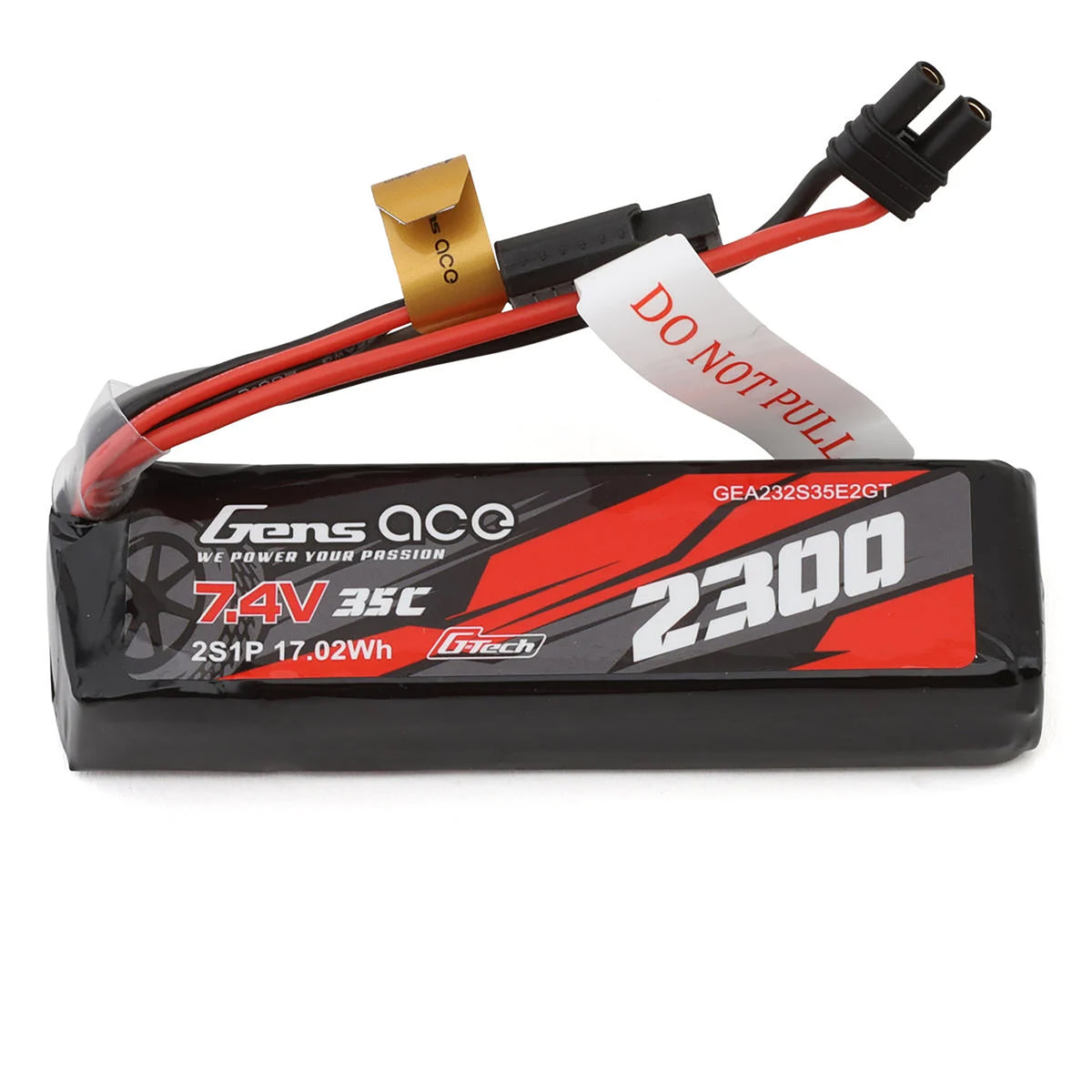 Gens Ace 2S 35C G-Tech Lipo Battery Pack (7.4V/2300mAh) w/iEC2 Connector