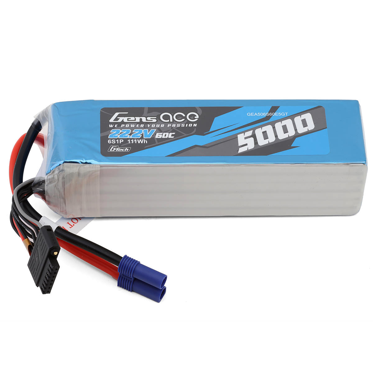 Gens Ace G-Tech Smart 6S LiPo Battery 60C (22.2V/5000mAh) w/EC5 Connector
