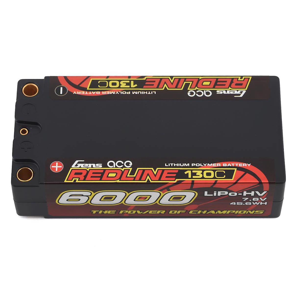Gens Ace Redline 2S 130C LiHV Battery Pack w/5mm Bullets (7.6V/6000mAh)