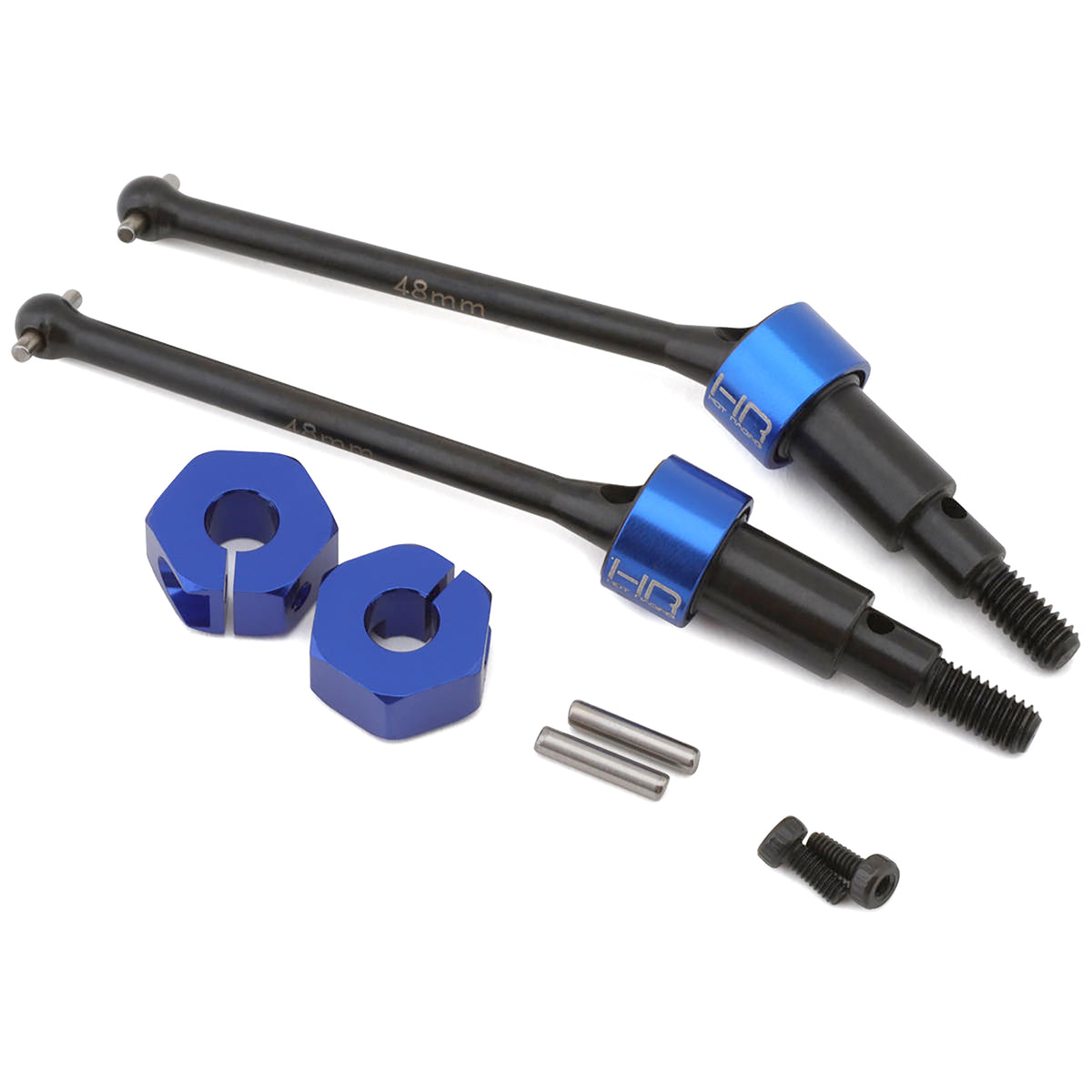 Hot Racing Arrma Grom HD Steel Front Drive Shaft Set (Blue) (2) (48mm)