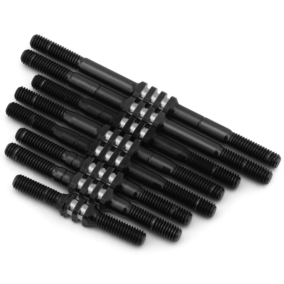 JConcepts RC10 Worlds Fin Titanium Turnbuckle Set (Black) (8)