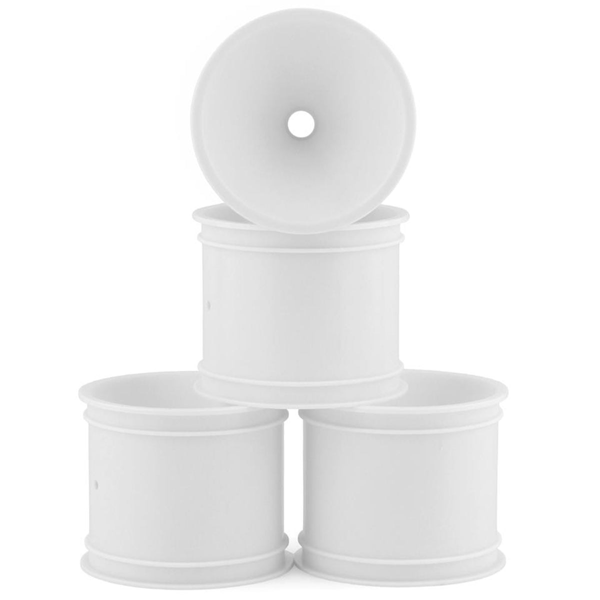JConcepts 2.2" Bearing Front Stadium Truck Wheels (White) (4) (RC10T/T2/T3/GT)