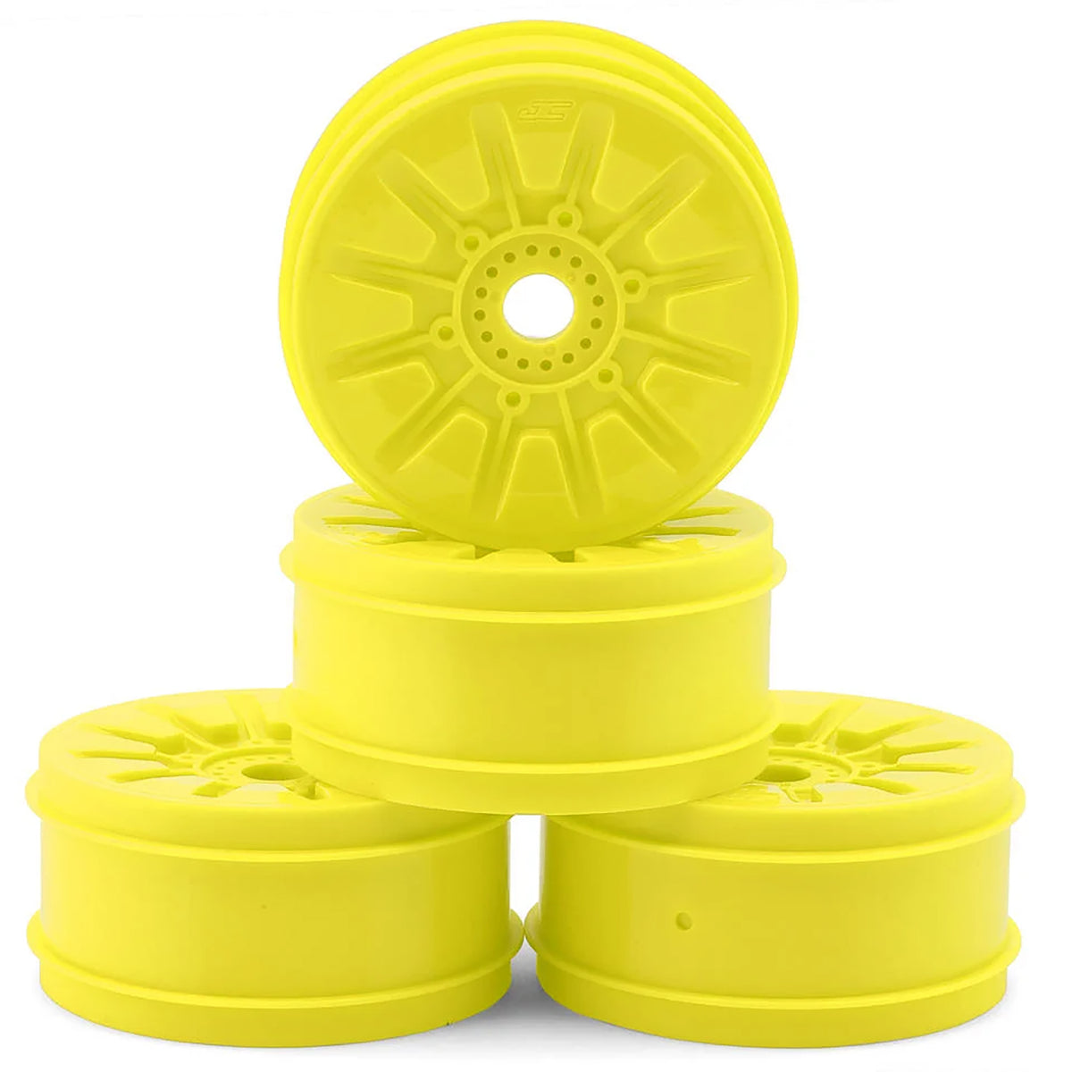 JConcepts Pioneer 83mm 1/8th Buggy Wheels (Yellow) (4)
