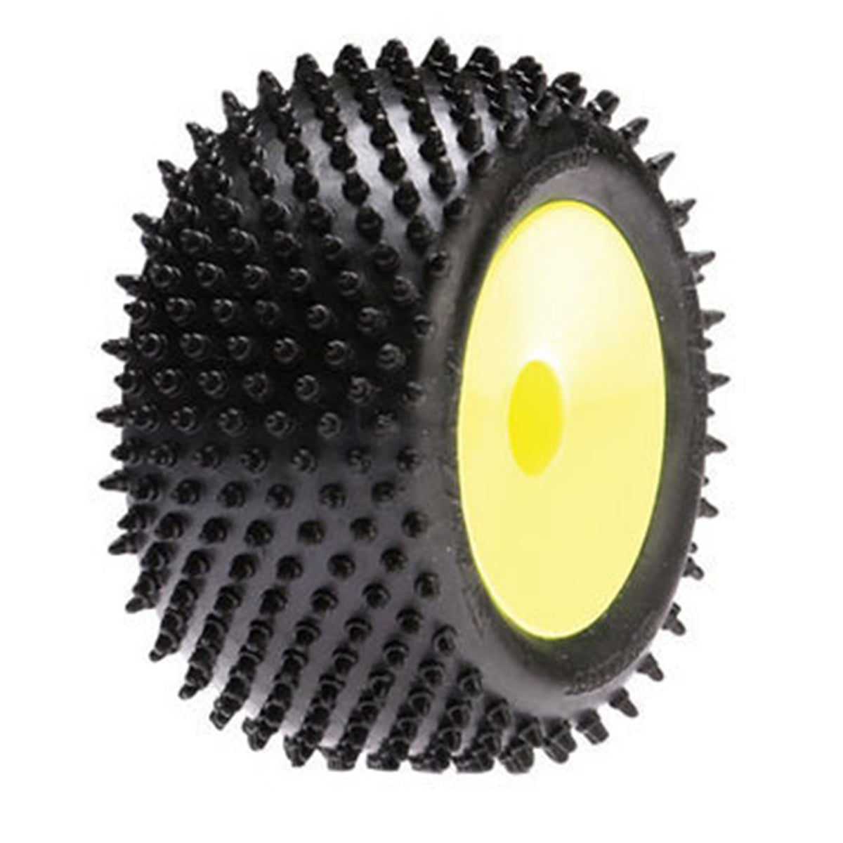Losi Rear Mini Step Pin Tires on Yellow Wheels Preglued Mini-T